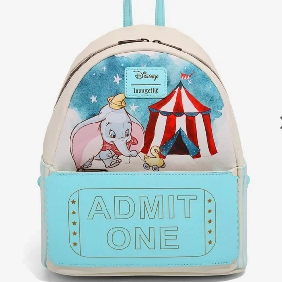 Hot Topic Dumbo Admit One Loungefly. Brand new with Tags attached! Loungefly - ?⭐️? We are obsessed with our Dumbo mini  main image 4